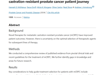 Navigating therapeutic sequencing in the metastatic castrationresistant prostate cancer patient journey