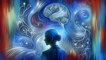 Simplified brain with chatbot bubble showing Parkinsons disease AI safety monitoring