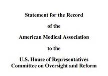 Statement for the Record of the American Medical Association