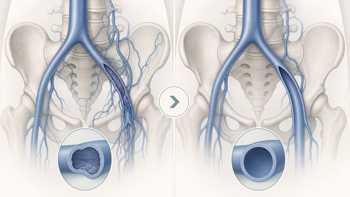 c tract trial endovascular therapy lowers pts severity improves qol