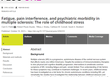 Adverse Childhood Events in MS