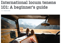 International locum tenens 101 A beginners guide