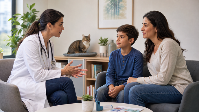 Cat Exposure Not Linked to Worse Pediatric Asthma Outcomes