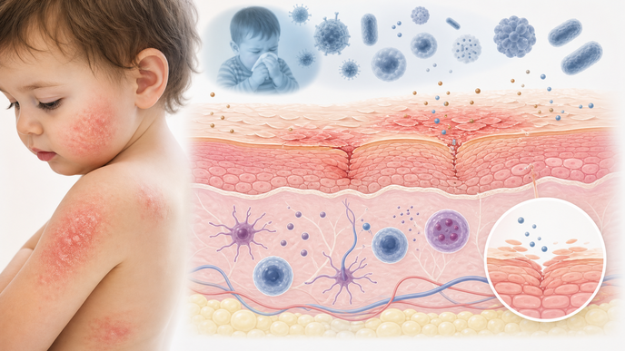 Early Infections Linked to Childhood Atopic Dermatitis Risk