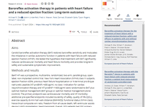 Baroreflex activation therapy