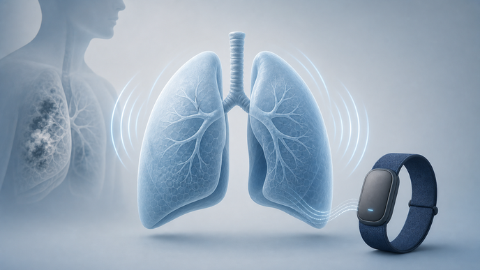 Simplified lungs with wristworn sensor concept for future COPD risk