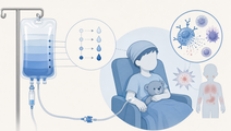 Pediatric chemotherapy desensitization with immune cell reaction and infusion bag