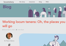 Working locum tenens Oh the places you will go