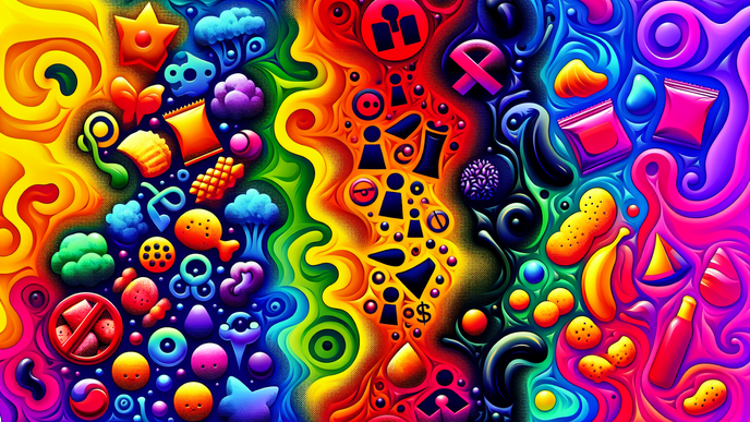 hidden dangers brightly colored snacks