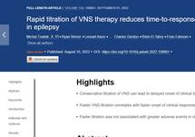 Rapid titration of VNS therapy reduces time to response in epilepsy Epilepsy and Behavior