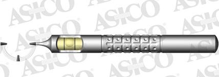 Figure 2. Nuijts-Lane bubble marker used to make reference marks at 0º, 90º, and 180º.