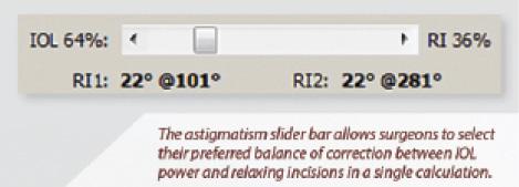 Figure 1. Sliding bar for astigmatic correction on the Verion Image Guidance System Reference Unit.