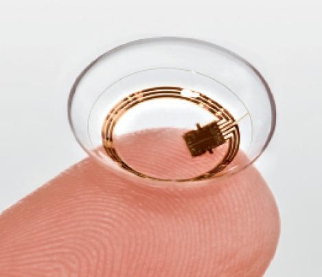 Figure. The Triggerfish contact lens sensor.