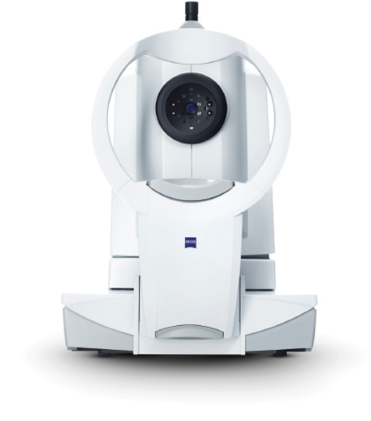 Figure 1. The swept-source OCT technology of the
IOLMaster 700 provides a full-length OCT image of
the eye.